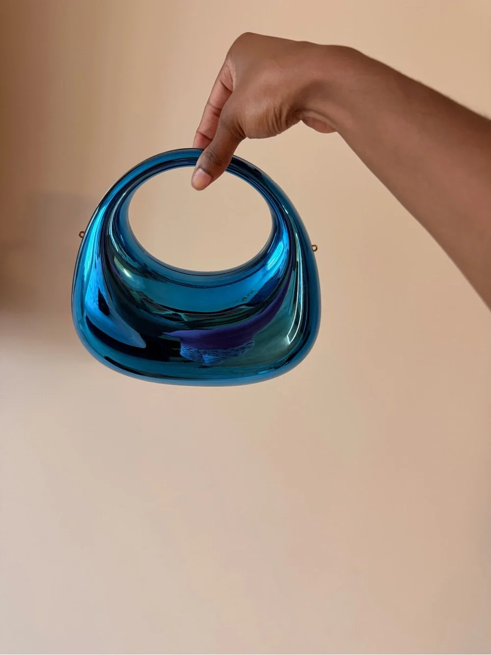 Blue clutch only worn once